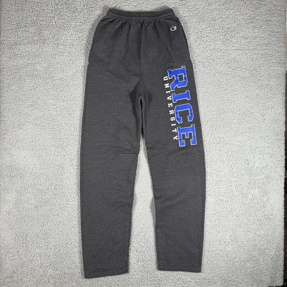 Champion Rice University Sweatpants Size Small Gray Rice Owls Collegiate